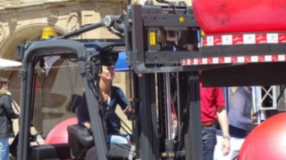 Gabelstapler-Contest im Rahmen des Heilbronner Diakoniefestes