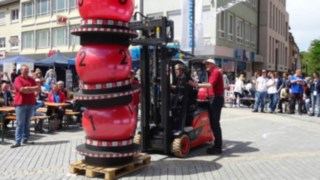 Gabelstapler-Contest im Rahmen des Heilbronner Diakoniefestes