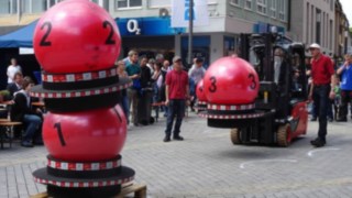 Gabelstapler-Contest im Rahmen des Heilbronner Diakoniefestes